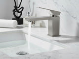 Single Handle Bathroom Faucet Lavatory Faucet Stainless Steel Single Hole-T20, Brushed NickelUnable 28474129