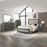 Contemporary Gray Finish 3-Drawers Nightstand Wooden 1pc Bedroom Furniture Bedside Table B011P318944