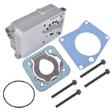 Truck Air Brake Compressor Cylinder Head Silver with Valves Fit for Mercedes-Benz 0011301215 04121116