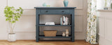 ZUN TREXM Retro Console Table with Drawer and Two Sturdy Shelves for Entryway, Living Room N715P195561M