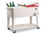 80QT 87.5*38.5*91cm Rectangular Plastic Box Iron Leg Tube Freezer Insulation 01612551