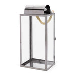 ZUN LARRY 19"H STAINLESS STEEL LANTERN 72176.00SIL