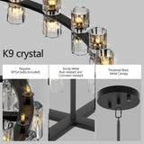 (L005030-D36-P36B/W1340P310778)36 Inches Luxury Chandeliers Crystal Living Room Decorative Lights