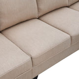 ZUN [New] 104.3*78.7" Modern L-shaped Sectional Sofa,7-seat Linen Fabric Couch Set with 51945284