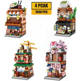 Building Blocks Set of 4, Kids Mini Building Block Kit, 1608Pcs Japan House Building Set Gift for 63330931