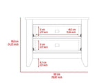 Windsor 2-Drawer Nightstand White B06280041