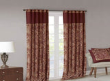Jacquard Curtain Panel Pair B03598093
