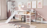 ZUN Loft Bed with Slide, Multifunctional Design, Twin 49816073