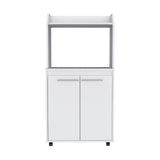 Charlotte 1-Shelf 2-Door Kitchen Pantry White B06280400