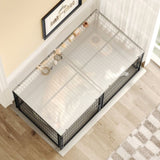 Large Dog Cage 63.7" Dog Kennel for Medium Dogs Puppy Dog Playpen with Top, Pet Cage, Indoor, 93612526