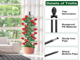 2 Packs Garden Obelisk Trellis 5.9FT Plants Tower for Climbing Plants Flower Vegetable Vine Support 84045793