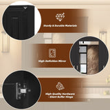 Bathroom Wall Cabinet with Mirror, Wall Mounted Medicine Cabinet with 4 Shelves, Mirrored Door Over N710P252503B