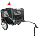 ZUN Dog Bike Trailer - Folding Pet Trailer Car for Bicycle, Folding Pet Carrier with 20 Inch Wheels, 2 W1364123398