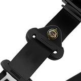 2pcs Seat Belt 3 Point Universal Retractable Safety Belt Black 49961010