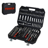 ZUN Tool Set - Socket and Ratchet Wrench Toolbox, 171pcs Tool Box, Universal Home Car Repair Tool Set W1102P203830