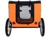 Large Folding Bike Trailer for Dogs 66LB Capacity All-Terrain Pet Carrier, Durable Steel Frame for W1364P331917