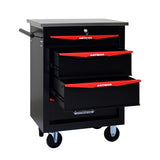 ZUN 4 Drawers Multifunctional Tool Cart with Wheels,Metal Rolling Tool Cart Storage for Garage Workshop W1102P245246