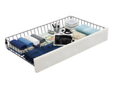Large-capacity upholstered storage bed with drawers,Beige,Queen N769P385612B