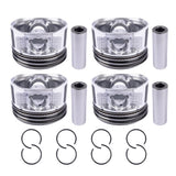 4pcs Engine Piston Rings Set Replacement for Toyota 4Runner T100 Tacoma 2.7L 3RZFE 1994-2004 27000285