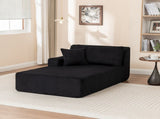 Right Armrest Chaise Lounge Chair Upholstered Sofa Bed No Assembly Required,Oversized Sleeper Chair W1170P333284