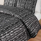 Twin/Twin XL Metallic Print Faux Fur Comforter Set GL-B035129832