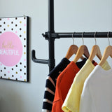 Double Clothing Rack, Adjustable Racks for Hanging Clothes, 2 Tier Clothes Heavy Duty Garment White 14683683