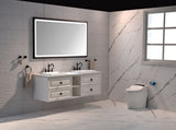 72 x6 Inch LED Bathroom Mirror with Aluminum Frame, Wall Mounted Vanity Mirror, Anti-Fog, Memory, W2287P358704