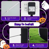 12FT Giant Halloween Inflatable Blow Up Decorations, Grim Reaper with Jack-o'-Lantern Pumpkin Head 50879349