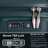 NEW Hardshell Suitcase Double Spinner Wheels PP Luggage Sets Lightweight Durable Suitcase with TSA W284P197039