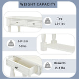 Console Table 63" Long Console Table with Drawers and Shelf for Entryway, Hallway, Living Room 75394692