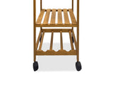 Modern Contemporary Trolley With Three Open Shelves And Storage Drawer B2741P341690