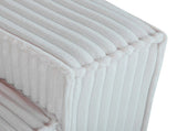 Modern Corduroy 3-Seater Sofa with 3 Throw Pillows, Deep Seat Couch with Soft Ribbed Upholstery and 72564124