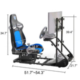 Enhanced and stable racing wheel cockpit, compatible with Fanatec, PXN, Thrustmaster, and Logitech 54407566