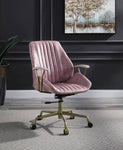 ZUN Pink Office Chair with Swivel B062P215467