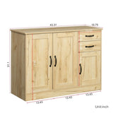 Modern Wood Buffet Sideboard with 2 doors&1 Storage and 2drawers -Entryway Serving Storage Cabinet 93151371