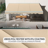 ZUN Electric Awning /Patio Retractable Awning -AS （Prohibited by WalMart） 04726629