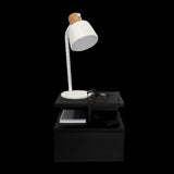 Adele Floating Nightstand , End Table, Side Table Drawer, Open Top Shelves -Black B07092134