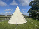 Bell Tent 4 Season 9.85ft Glamping Tent, Hot Tent,Ideal for Family Camping, Hiking,Canvas Tent with 96285630