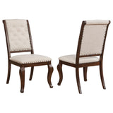 Cream and Antique Java Tufted Back Dining Chair B062P153690