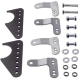 Universal Coil-Over Rear Lower Kit Adjustable Shock Mount Brackets Steel for 3" Axle Tubes 76366507