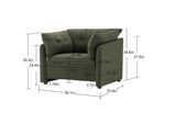 Modern Style Chenille Oversized Armchair Accent Chair Single Sofa Lounge Chair for Living Room, W2997P236136