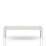 Expandable Leg Tablewith Metal Inlay - Vanilla B2699P310415