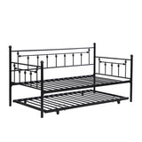 Daybed with trundle BLACK W311128174
