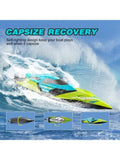 4DRC S2 4DRC Fast Boat For Pools And Lakes,Remote Control Boat With LED Lights,2.4GHz High Speed 55684054