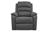 Modern Dark Gray Color Burlap Fabric Recliner Motion Recliner Chair 1pc Couch Manual Motion Living B011133822