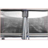 Stainless Steel Kitchen Sink Commercial Freestanding Utility Sink with Drawer and Pull-Out Faucet 47271266