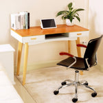 ZUN Double drawn solid wood computer desk W2181P152185