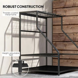 3-Tier Garden Tool Organizer with Hooks 86103171