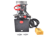 4 Quart Hydraulic Power Unit Double Acting Pump 3200 PSI 12V DC Dump Trailer Hydraulic Pump SAE 6 76629453