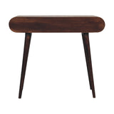 Artisan Furniture Solid Wood Light Walnut Curved Edge Console Table B182P280815